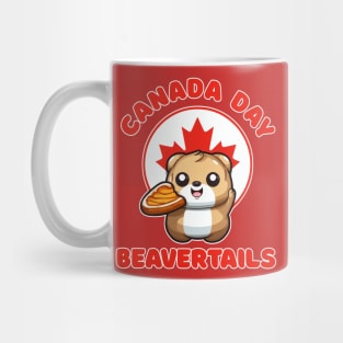 Canada Day Funny Kawaii Beavertails Mug